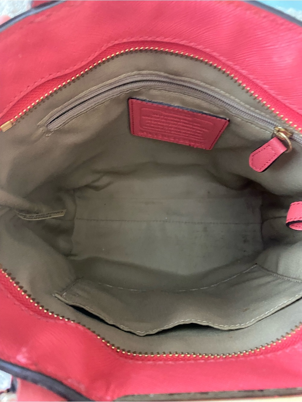 Coach Madison Saffiano leather mini North/South tote - Picture 11 of 15